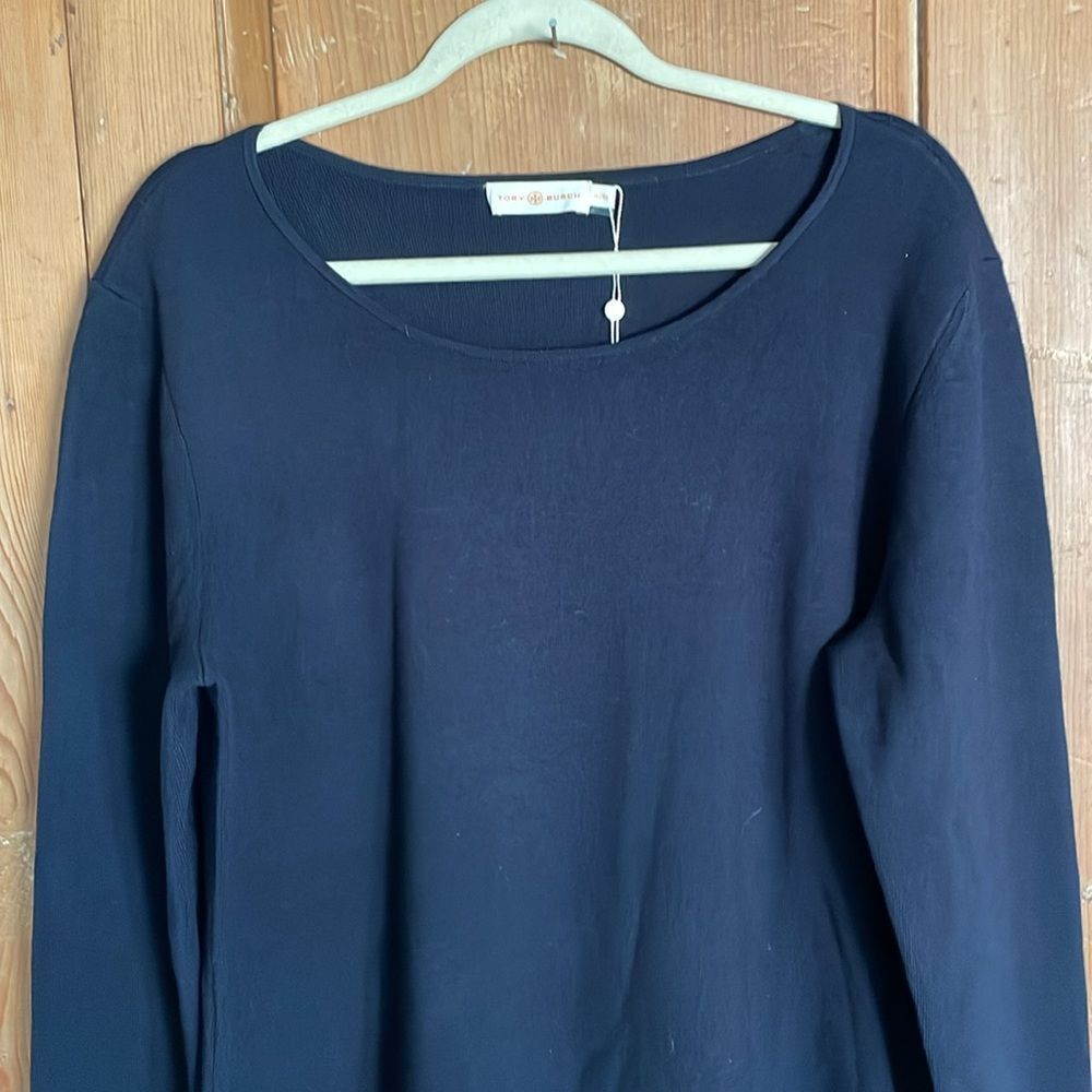 Tory Burch Harley black laced long sleeve wool sweater dress NWT - Picture 4 of 10